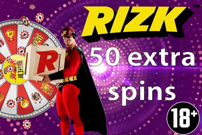 50 extra spins Rizk